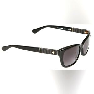 Kate Spade Johanna Black Gray Wayfarer Sunglasses Hello Sunshine
